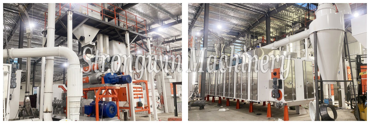 SW150 5TPH floating fish feed extrusion plant project case