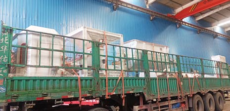 3TPH Chicken Feed Pellet Production Machine Plant packing and shipping