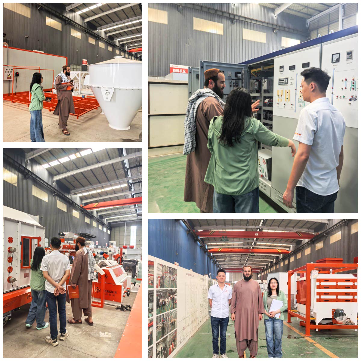 Afghan customer visited our factory