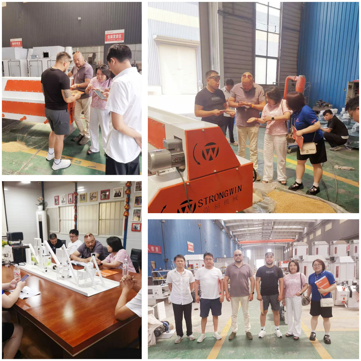 Mongolian customers visited our factory and purchased feed equipment again 