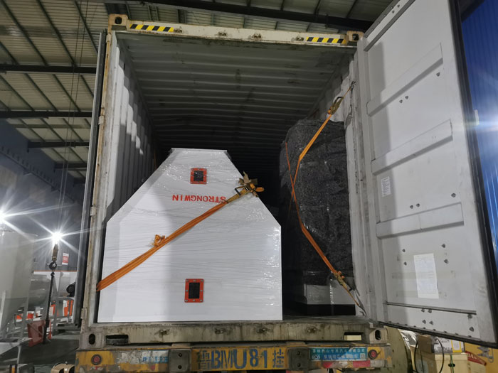 SZLH320 poultry feed production plant packing and shipping to Greece