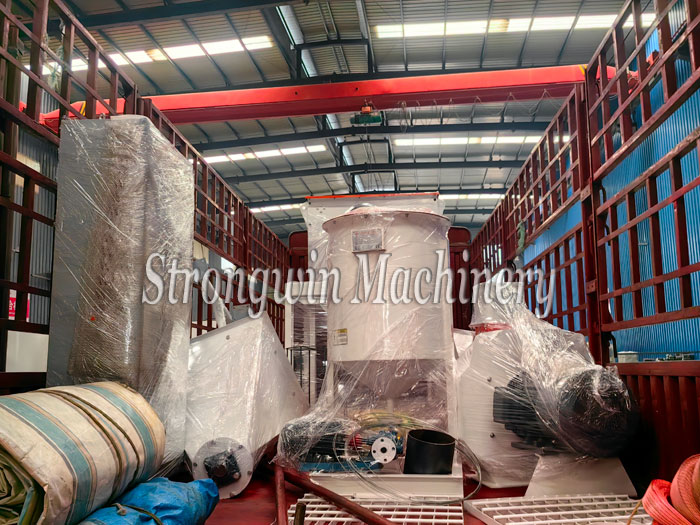 Powder mixing machine and conveyor packing and shipping to Zhejiang Province