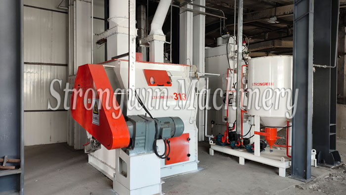 10TPH livestock feed pellet production plant is intalled completely in Heilongjiang Province, China