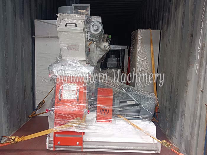 22kw crushing system and bucket elevator packing and shipping to Peru