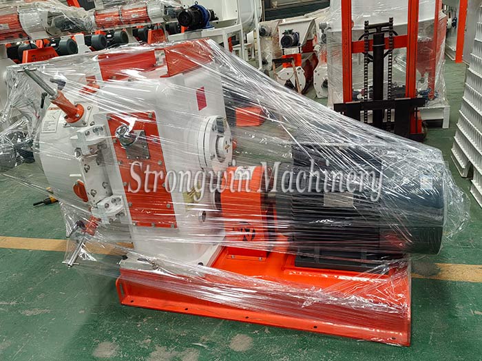 SZLH350 animal feed pellet plant machine packing and shipping