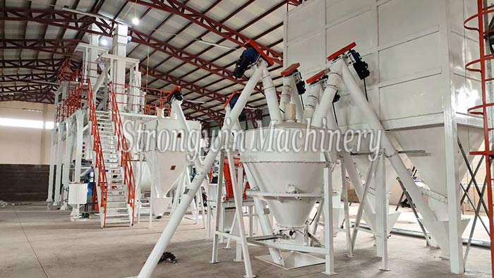 SZLH320 animal pellet feed production line installed in Bolivia